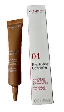 Set of 2 Clarins Everlasting Concealer 0.4oz in Shade 04 DEEP